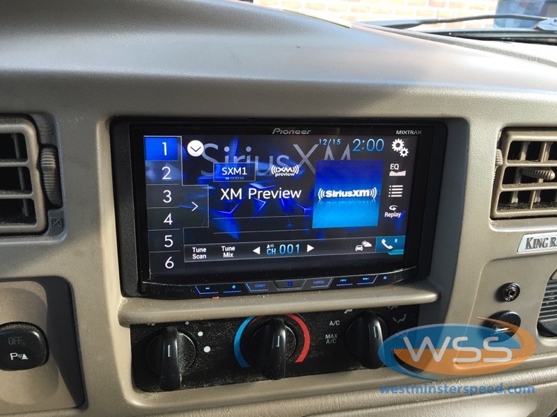 Pioneer InDash, Backup Camera and SiriusXM for F350